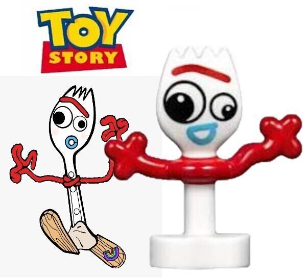 Forky toy story moc building block