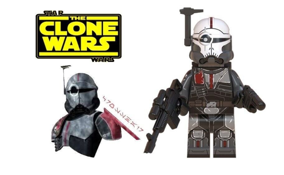 The bad batch crosshair star wars clone wars mini moc building block
