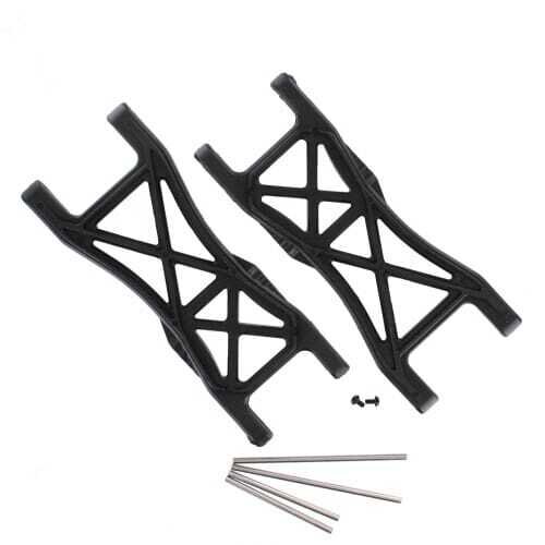BS810-010 Plastic Front/Rear Lower Suspension Arm, Inner Hinge Pin, Outer Hinge Pin, Pin Screws (2pcs