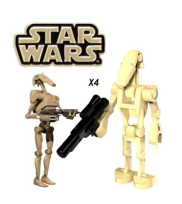 Battle droids clone wars star wars mini moc building block