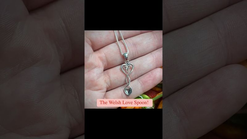Welsh Love Spoon Pendant - Dwynwen
