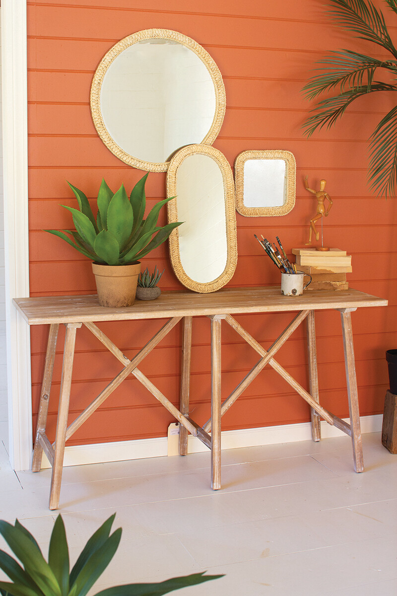 Md Seagrass Oval Mirror