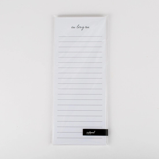 The Long List Notepad