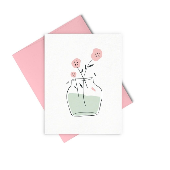 Vase of Florals Card
