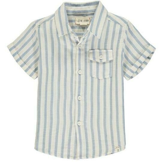 Newport blue/white stripe shirt