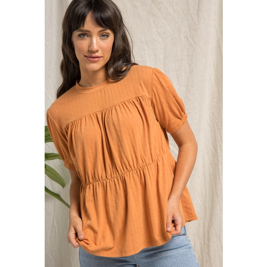 Dusty Rust Tiered Top