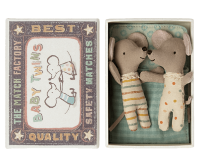 Twins, Baby Mice in matchbox