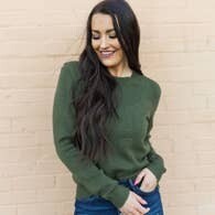 Emery Sweater in Forest