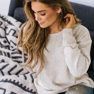 Speckled Sweater in Cream