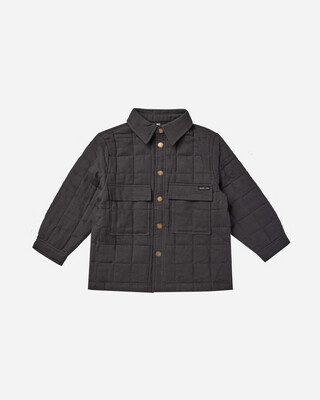 Quilted Overshirt Black