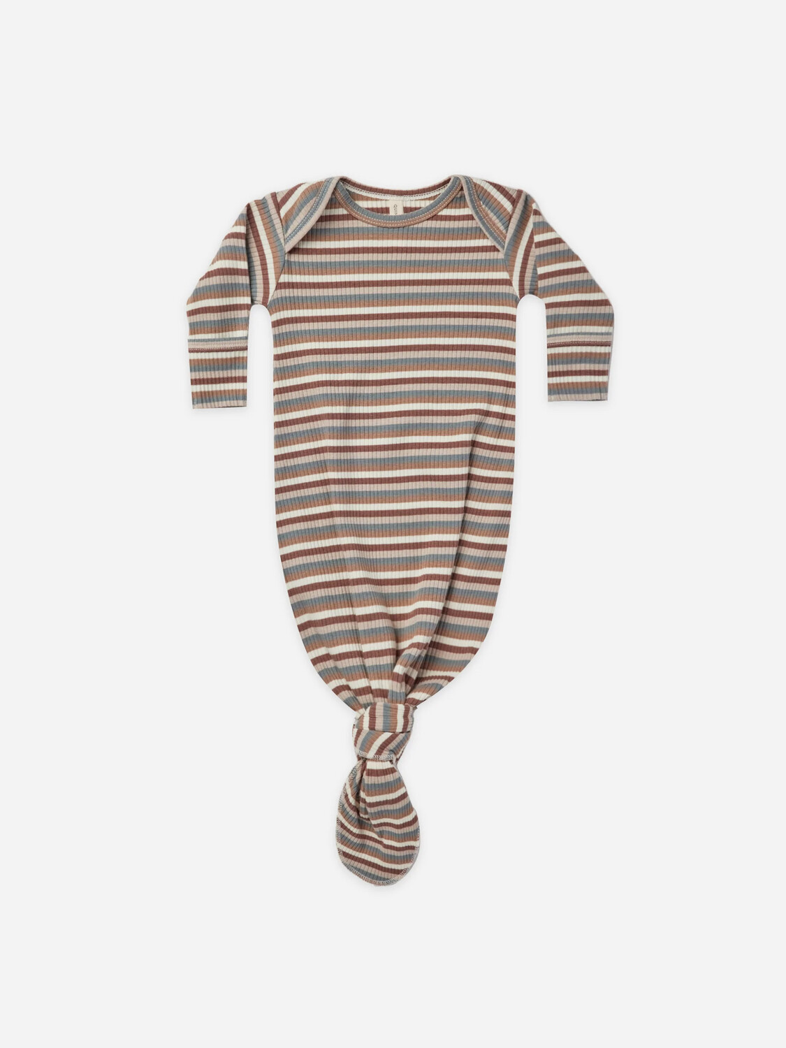 Knotted Baby Gown Autumn Stripe