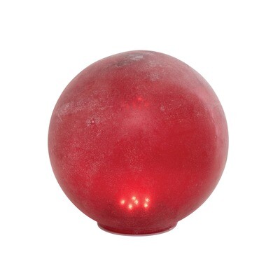 LED Glass Globe Red