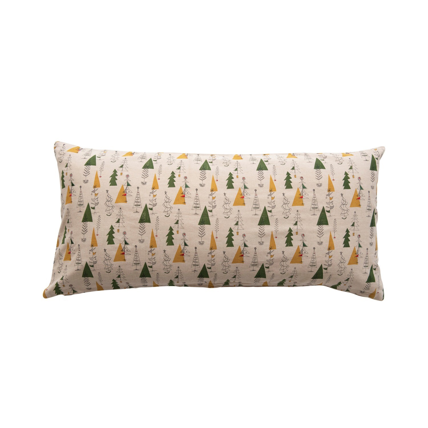 Christmas Tree Pattern Lumbar Pillow