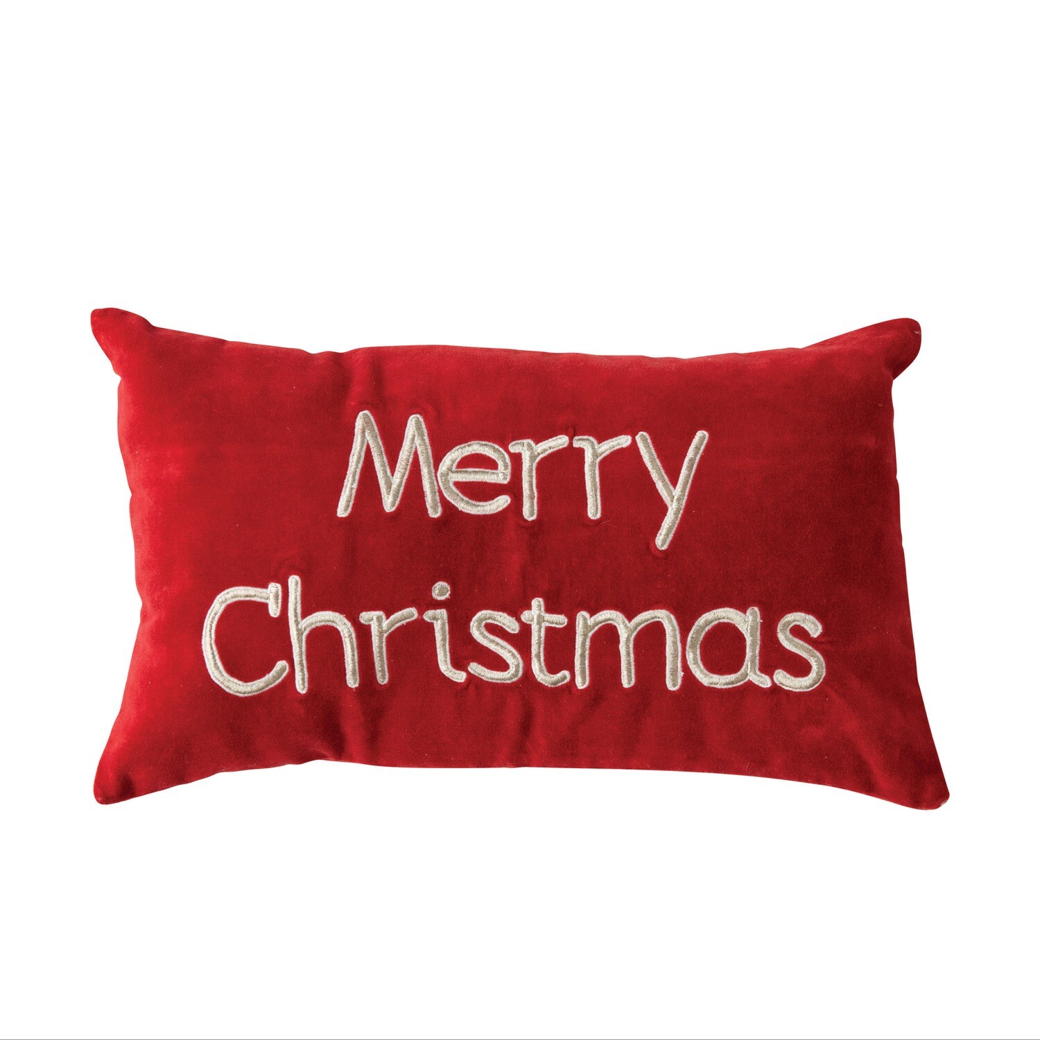 Merry Christmas Red Pillow