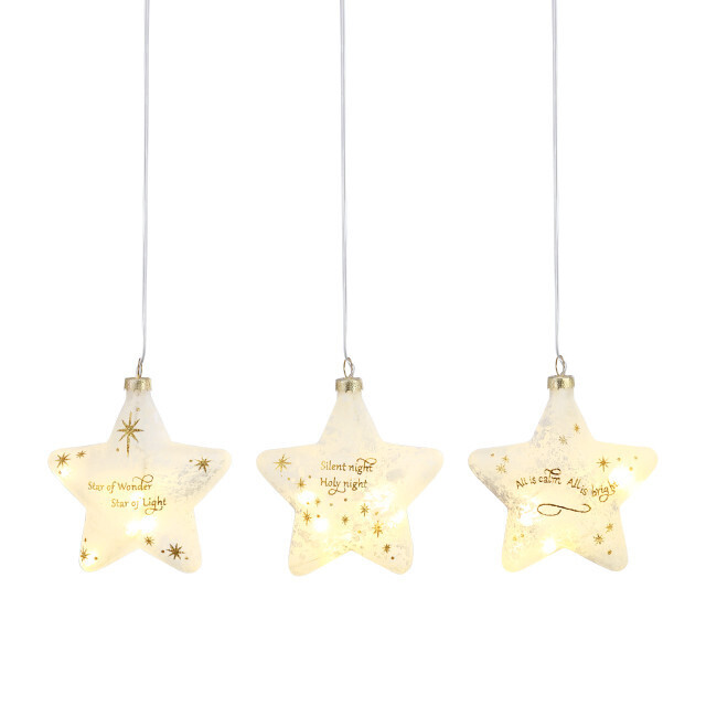 Lit Star Ornaments