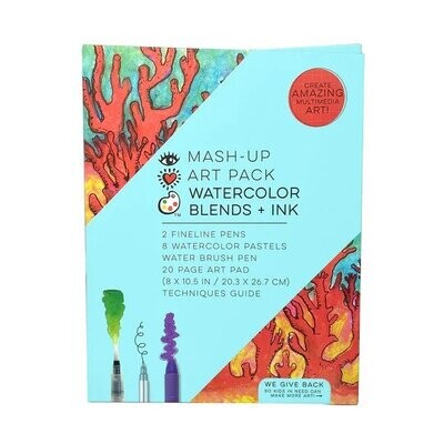 Mash Up Art Pack Water Color Blends+Ink