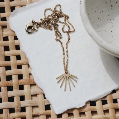 Feli Gold Brass Jewelry Necklace Sustainable