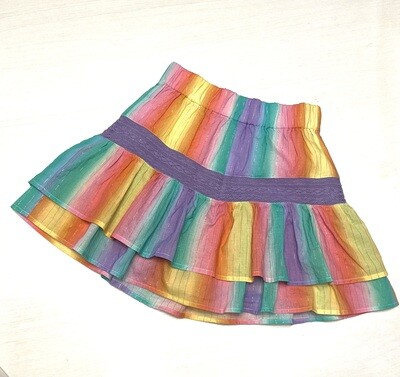 Verticle Ombre Ruffle Short