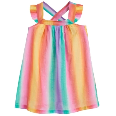 Vertical Ombre Baby Dress & Bloomer