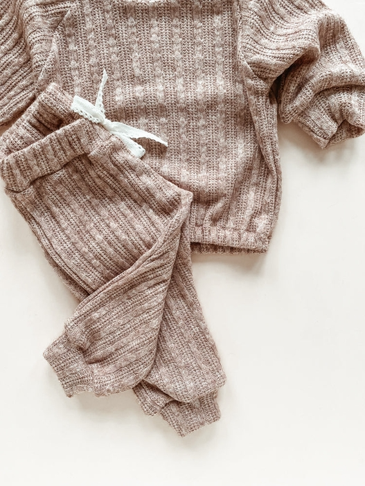 Baby Knitted Pants Hazelnut