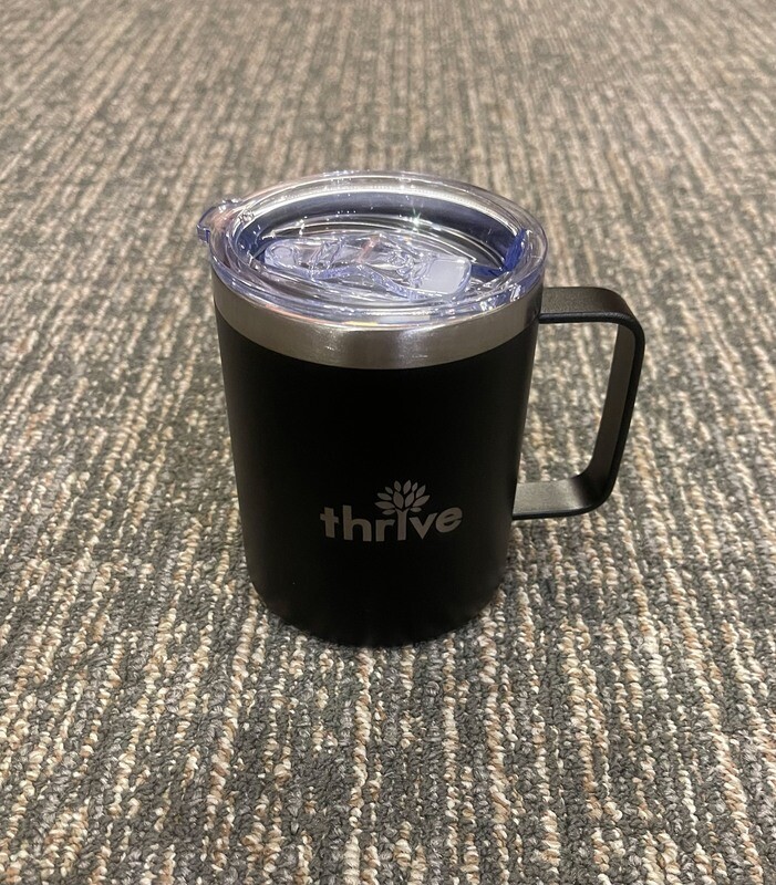 Thrive Stainless Steel Coffee Mug with Lid