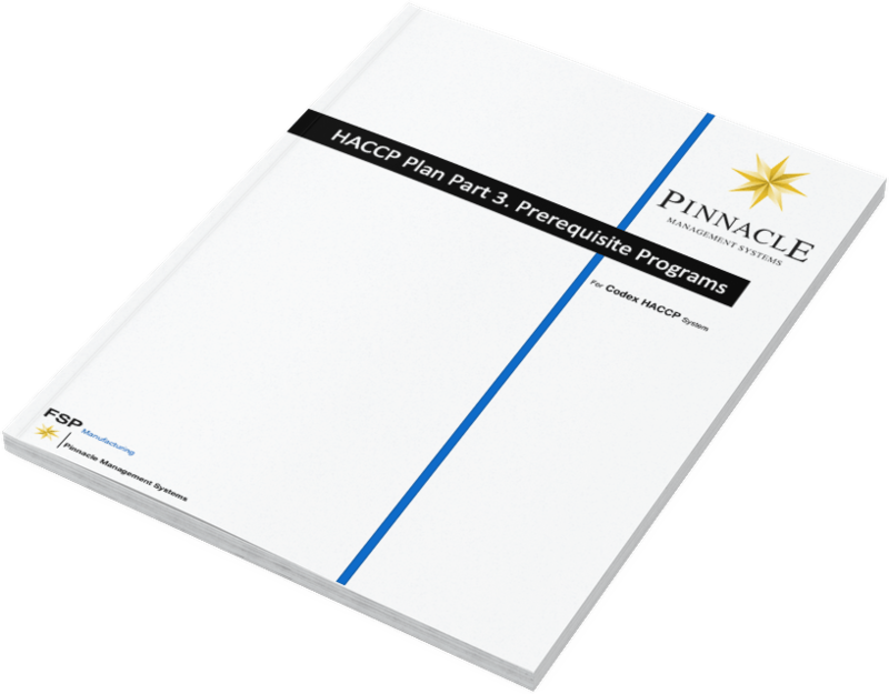 HACCP Plan - Part Three (Prerequisite Programs) includes HACCP 2020