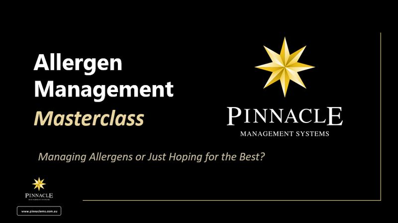 Allergen Management Masterclass and Toolkit
