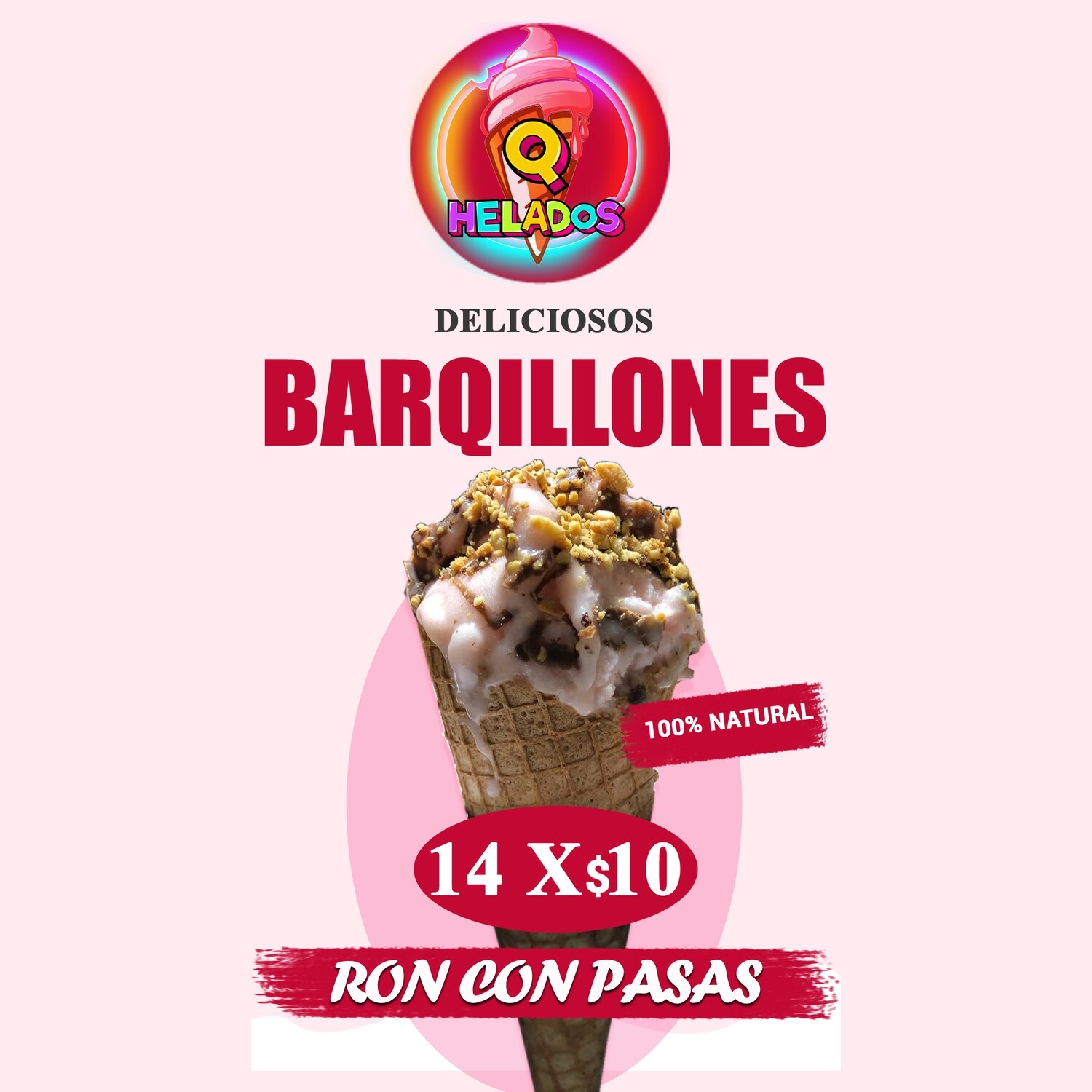 BAQUILLONES 20 cm Rellenos de browne, cubiertos de chocolate maní y browne