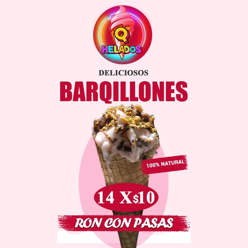 BAQUILLONES 20 cm Rellenos de browne, cubiertos de chocolate maní y browne