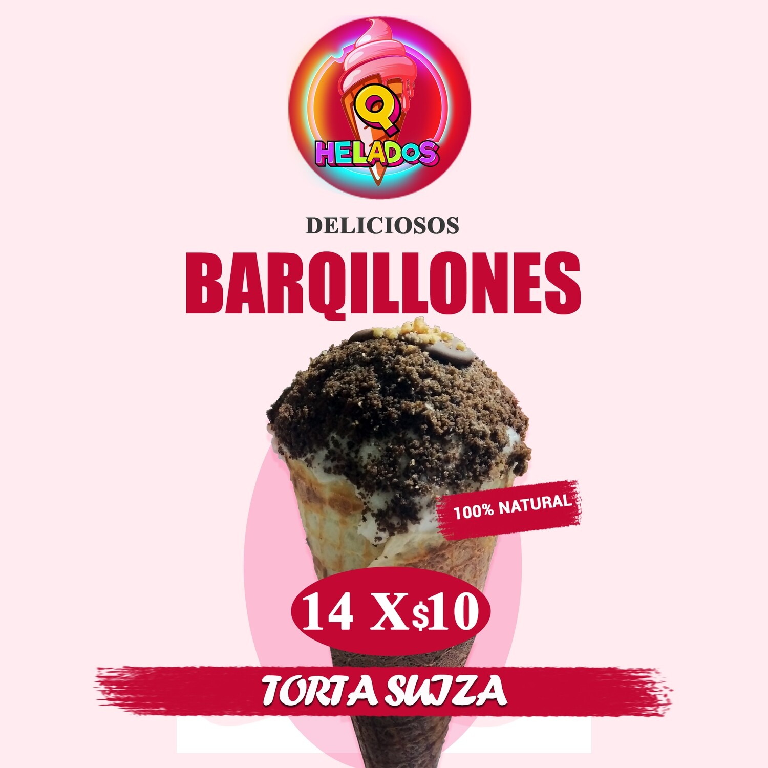 BAQUILLONES 20 cm Rellenos de browne, cubiertos de chocolate maní y browne