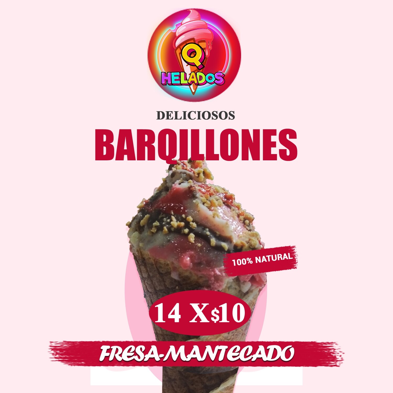 BAQUILLONES 20 cm Rellenos de browne, cubiertos de chocolate maní y browne