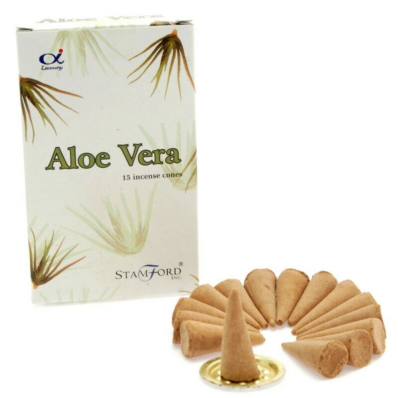 Kadzidełka Stożkowe Stamford - Aloe Vera Kadzidełka Stożkowe Stamford - Aloe Vera