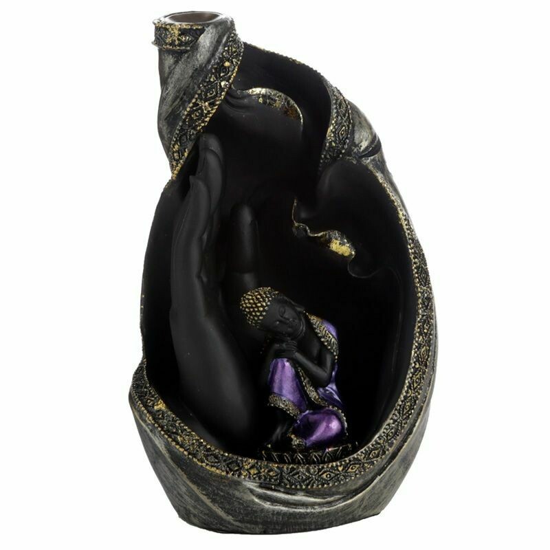 Kominek zapachowy BackFlow - Tajski Budda w dłoni - BF25