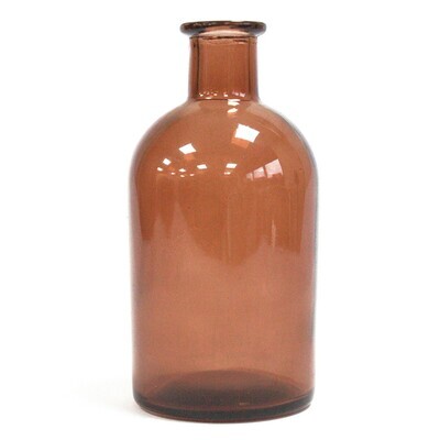 Antyczna butelka szklana - 250ml brązowa B05
