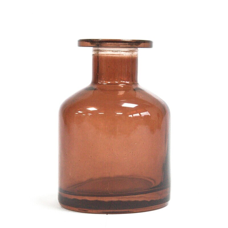 Alchemiczna butelka szklana - 140ml brązowy B08