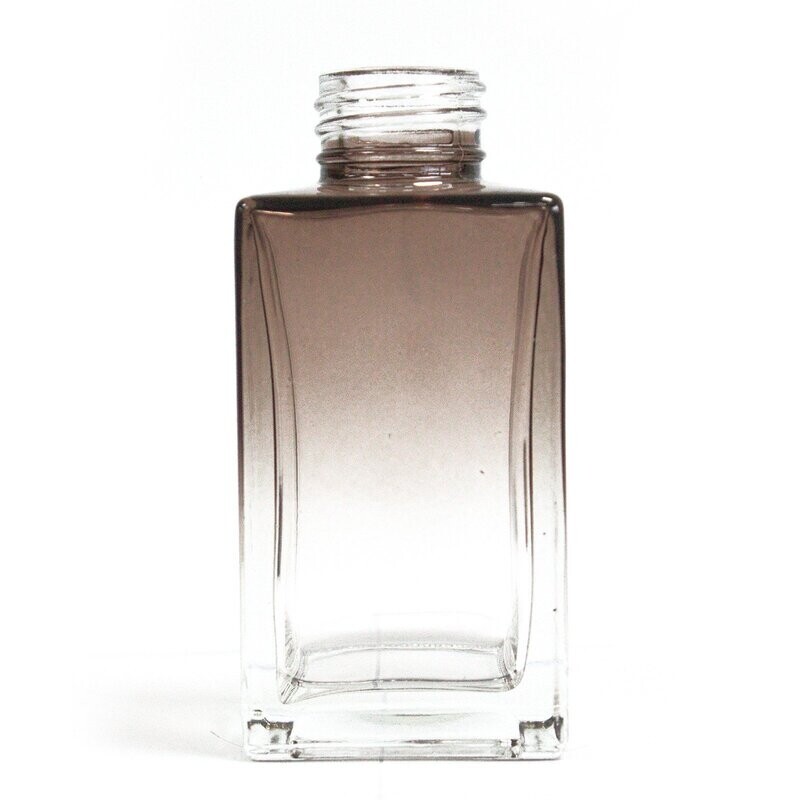 Kwadratowa butelka szklana - 100ml palona B12