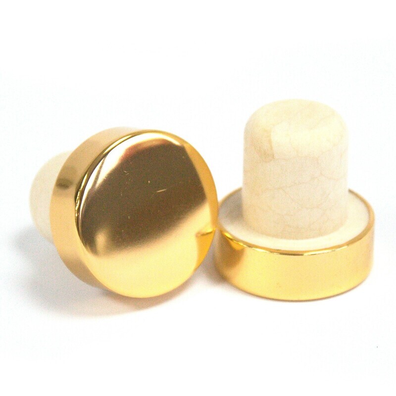 Korek złoty B17g - 2,2cm do butelek 140ml, 250ml