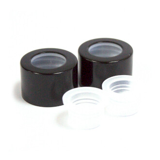 Nakrętka czarna - 2,5cm do butelek 50ml