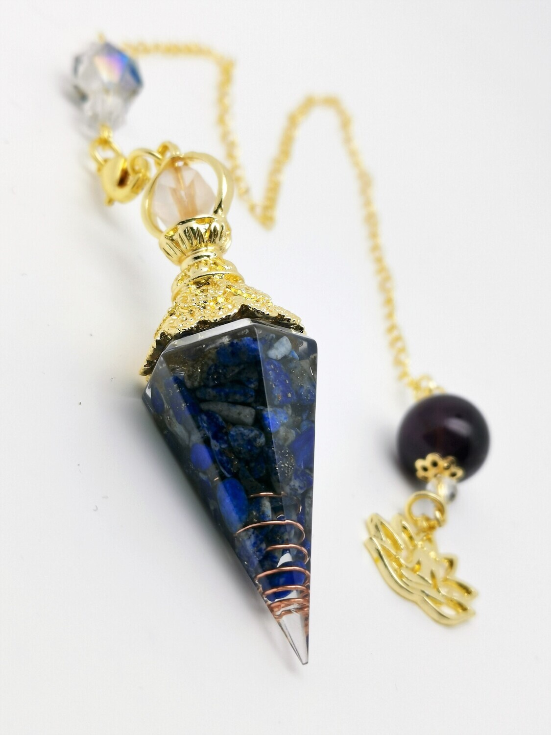 Wahadełko z orgonitem - Lapis Lazuli - OW-12