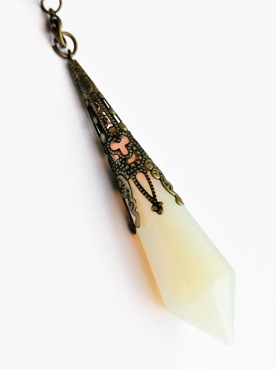 Wahadełko antyczna miedź kamień - Opalit -01