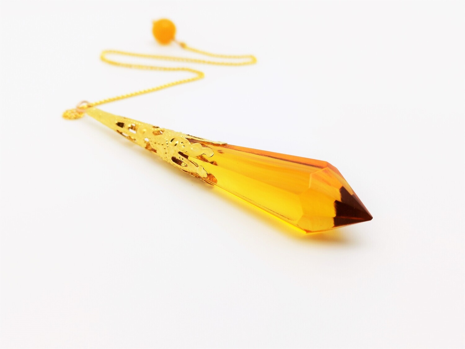 Wahadełko kamień - Miodowy kryształ -09