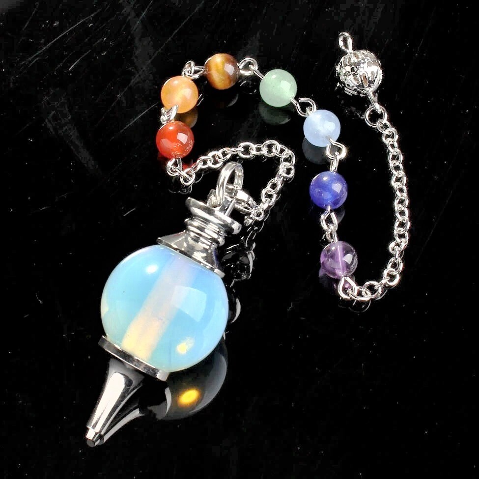 Wahadełko kuliste z kamieniami Czakry - Opalit -MP-17