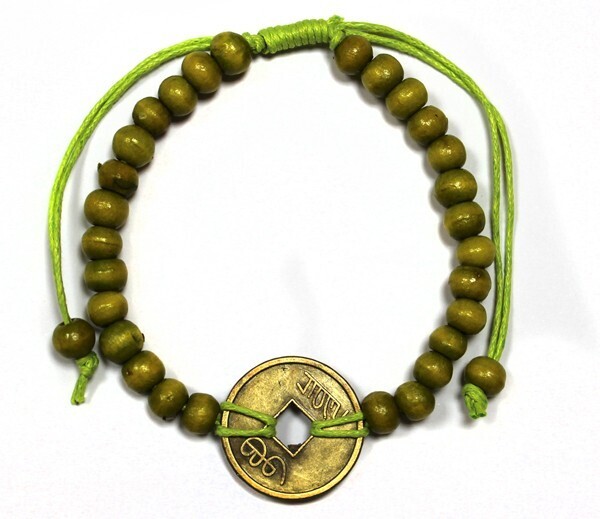 Bransoletka Feng-Shui - Limonkowa