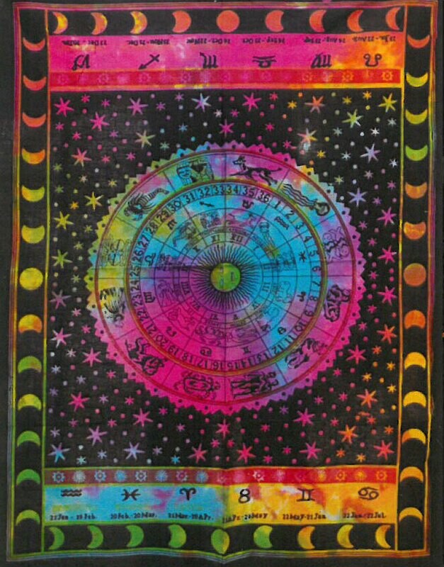 Bawełniana tkanina 112x78cm - Zodiak