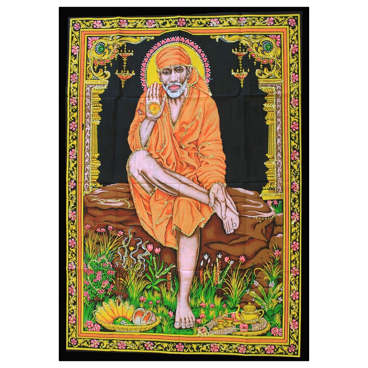 Bawełniana tkanina 112x78cm - Shirdi Sai Baba