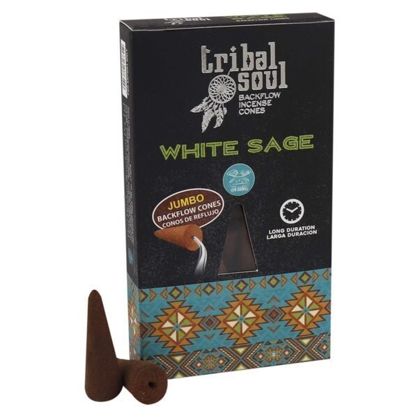 Kadzidełka BackFlow Tribal Soul - BIAŁA SZAŁWIA