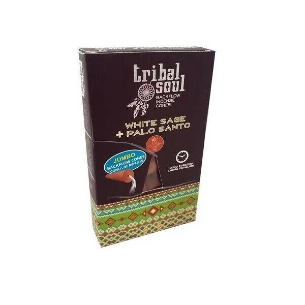 Kadzidełka BackFlow Tribal Soul - PALO SANTO  + BIAŁA SZAŁWIA