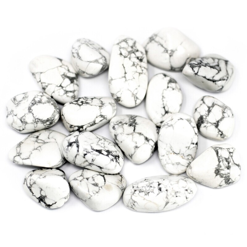 Kamienie półszlachetne - Magnezyt howlite Kamienie półszlachetne - Magnezyt howlite