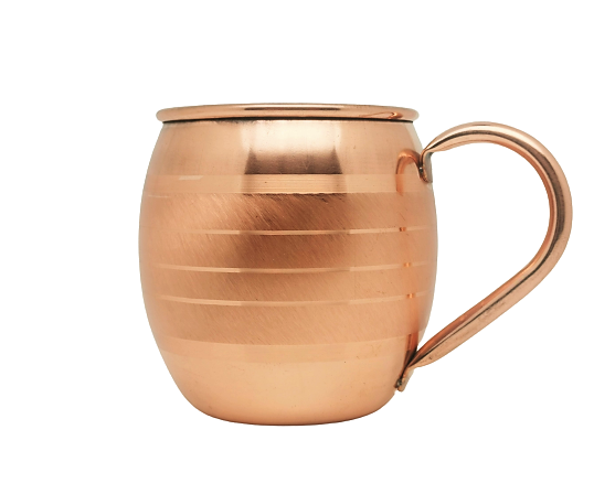 Kubek miedziany 450ml pasy