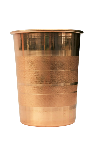 Kubek miedziany szczotkowane pasy 300ml